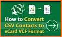 Contacts VCF related image