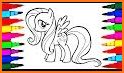 Fluttershy Coloring Game related image