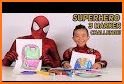 spider boy coloring superheros related image