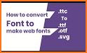 Font Converter & Font Viewer :TTF to OTF Converter related image