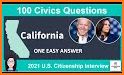 Citizen Now. US Citizenship Test 2021 related image