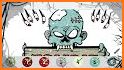 Zombies Pixel coloring by numbers related image