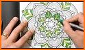 Mandala coloring games - Coloring book for adults related image