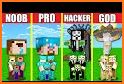 Noob vs Pro Skins for Minecraft related image