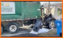Garbage truck - ragdoll fall related image