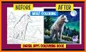 Wolf Coloring Book: Free coloring games offline related image