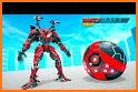 Red Ball Robot Car Transform: Flying Car Games related image