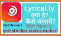 Lyrically Video Editor,Photo Video maker music related image