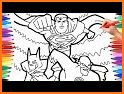 Superhero Coloring Pages - Color by Number related image