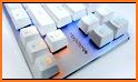 Simple White Blue Keyboard related image