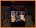 Neon Red Samurai Keyboard Background related image