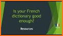 English-French dictionary related image