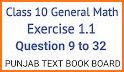 10th class math exercise solved book related image