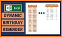 HB: birthday reminder and calendar related image
