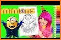 Minion of coloring book for fans related image