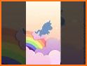 Paper Rainbow Unicorn Launcher Theme related image