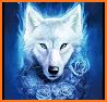 Blue Ice Fire Wolf Wallpaper related image