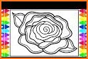 Flower Coloring, rose coloring pages related image