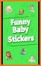 Funny baby faces stickers WAStickerApps related image