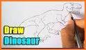 How to draw dinosaurs related image