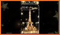 Glossy Pink  Glitter Eiffel Tower Theme related image
