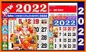 Hindi Calendar 2022 - हिंदी कैलेंडर 2022 पंचांग related image