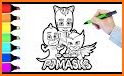 Coloring PJ Adventure Masks related image