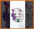 Mermaid Coloring Book Glitter Color By Number related image