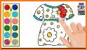 Glitter Dresses Coloring Book and Drawing pages related image