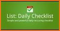 List:Daily Checklist related image