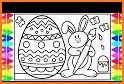 Easter Eggs Coloring Book related image