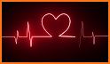 Neon Heartbeat Keyboard Background related image