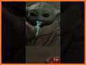 Best Baby Yoda Stickers - Selfie with Mandalorian related image