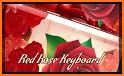 Marble Red Rose Keyboard Theme related image