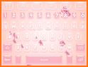 Pink Blossom Butterfly Keyboard related image