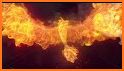 Fire Phoenix Keyboard Background related image