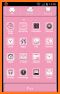 Pink Flower Gift Theme Launcher related image