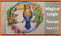 Toucan coloring book related image