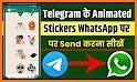 Unofficial telegram stickers for WhatsApp related image