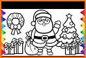 Christmas kids coloring - Coloring games related image