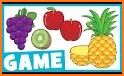 Fruits and Vegetables-Learning, phonics, quiz related image