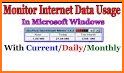 Current Internet Usage Speed & Data Counter related image