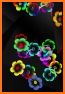 Colorful Neon Flowers Theme related image