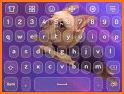 Pink Cute Dog Keyboard related image