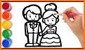 Glitter Wedding Coloring Book related image
