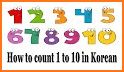 Learn numbers in Korean related image