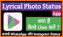 Lyrical Video Status Maker - Photo Video Music related image