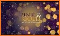 Pink Gold Glitter Keyboard Background related image