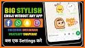 Big emoji stickers & Talk emoji for WhatsApp related image