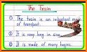 Train of knowledge for English related image
